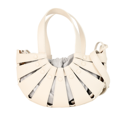 Small The Shell, Leather/Fabric, White, NFC, DB, 3*